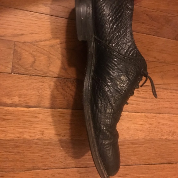 size 12 handmade genuine shark skin dress shoes - Picture 8 of 11